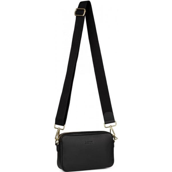 Aarni Crossbody Bag - skuldertaske, sort, gylden lynlås