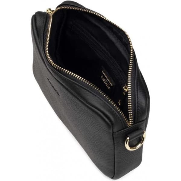 Aarni Crossbody Bag - skuldertaske, sort, gylden lynlås