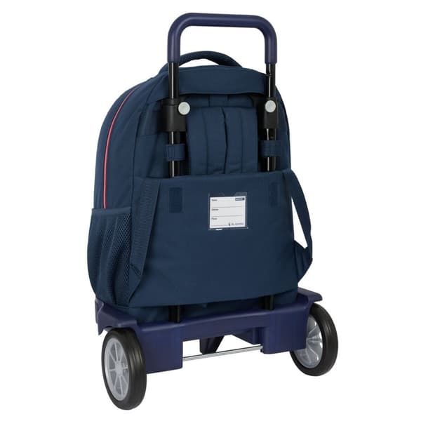 Skolerygsæk med Hjul El Ganso Classic Marineblå 33 X 45 X 22 cm