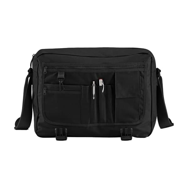 Bagbase Plain Messenger Bag Black One Size