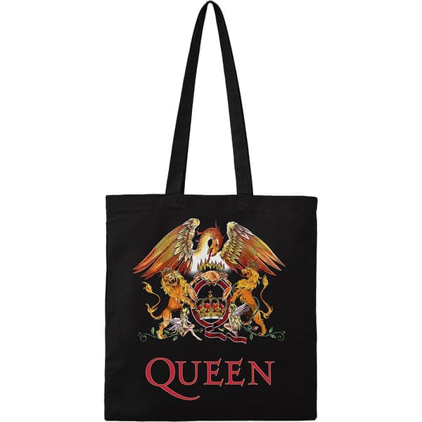 Queen Cotton Tote Bag: Classic Crest