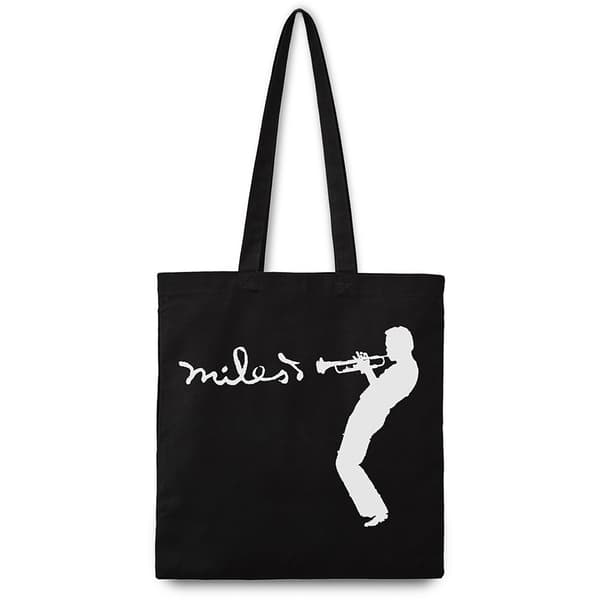 Miles Davis Cotton Tote Bag: Miles