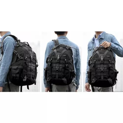 Ryggsäck med Regnskydd / Militärväska - 25L