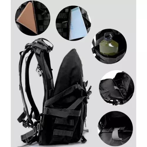 Ryggsäck med Regnskydd / Militärväska - 25L