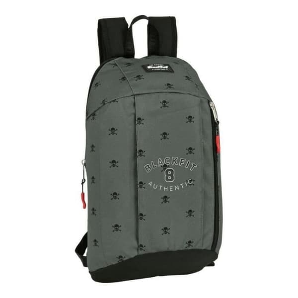 Casual Ryggsäck BlackFit8 Skull Svart Grå (22 x 39 x 10 cm)