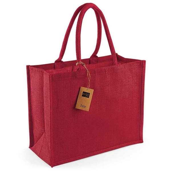 Westford Mill Klassisk shoppingväska i jute