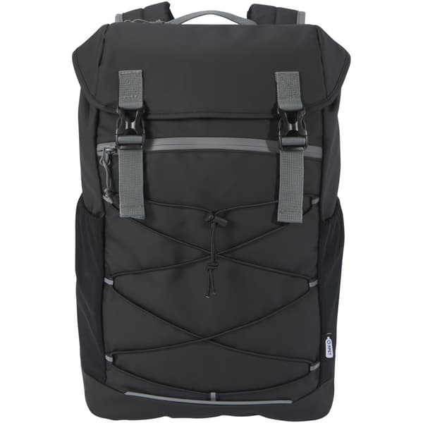 Aqua Water Resistant 23L Backpack Solid Black One Size