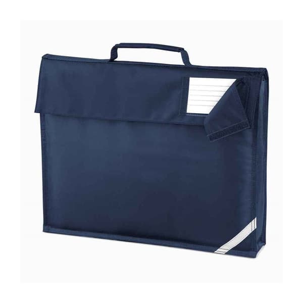 Quadra Childrens/Kids Reflective Book Bag French Navy One Size