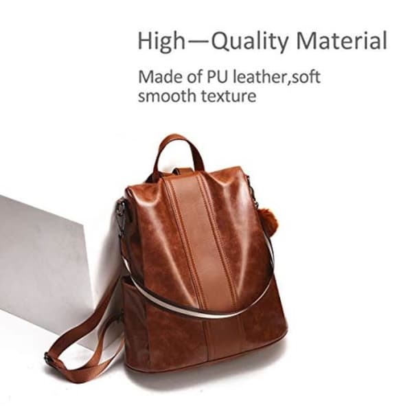 Sac A Dos AN88O Fashion Dam Ryggsäck Casual Ryggsäck Vattentät Nylon Skolväskor Stöldskydd Daypack Stor axelväska