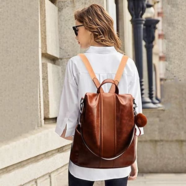 Sac A Dos AN88O Fashion Dam Ryggsäck Casual Ryggsäck Vattentät Nylon Skolväskor Stöldskydd Daypack Stor axelväska