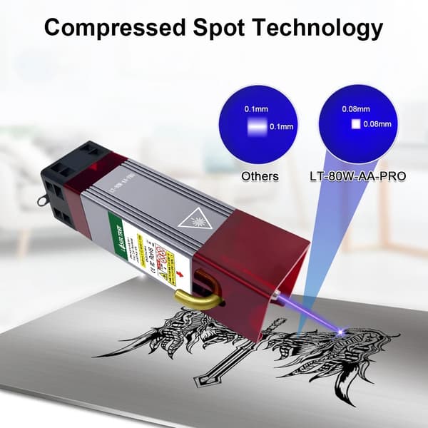 Lasersgraveringsmodul, Luftassistent, Inbyggd FAC, 450nm Våglängd