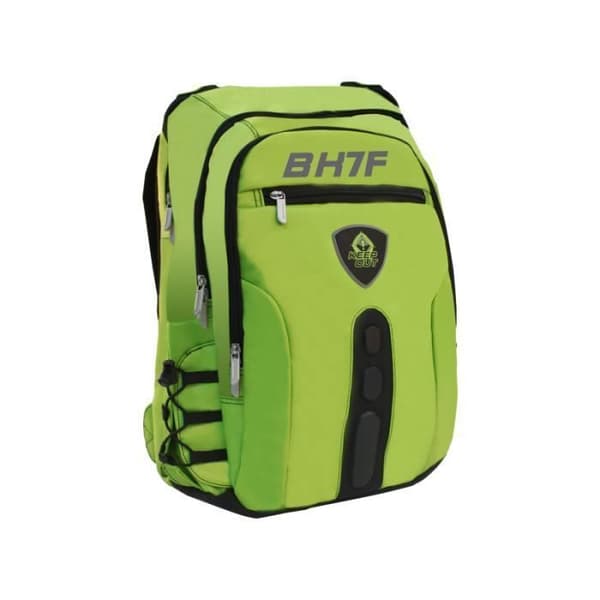 KeepOut BK7F, konstläder, nylon, svart, grön, monoton, unisex, 39,6 cm (15,6"), framficka, sidficka