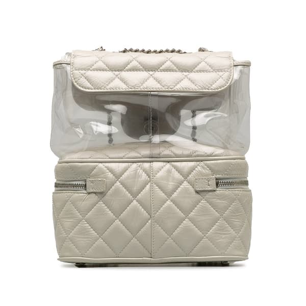 Pre-owned Chanel Aquarium Backpack White