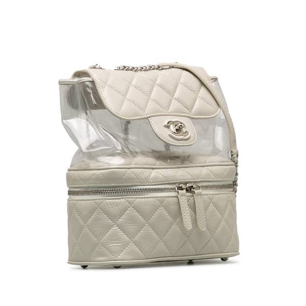 Pre-owned Chanel Aquarium Backpack White