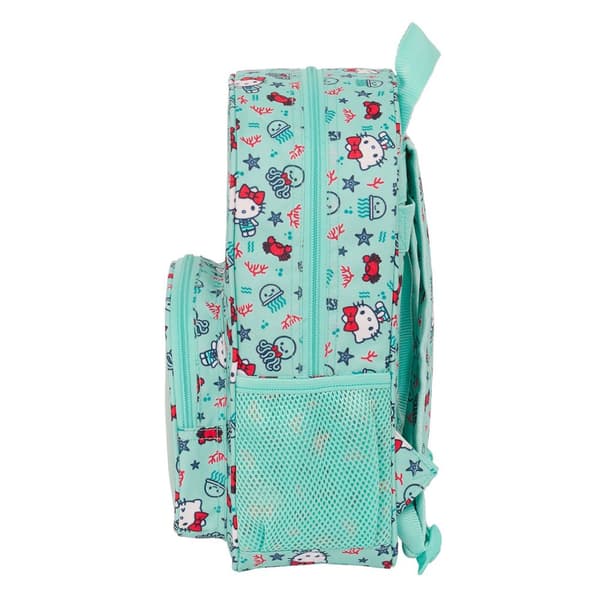 Safta Spädbarn Ryggsäck 34 Cm Hello Kitty Sea Lovers Grönt