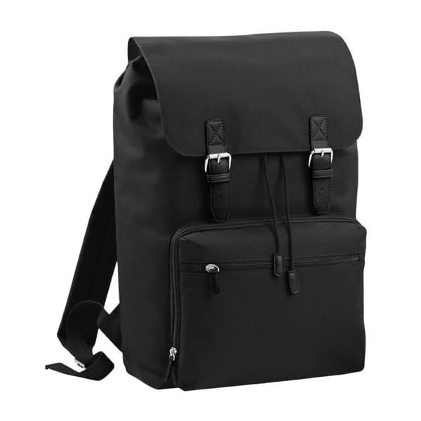 Bagbase Vintage Laptop Backpack Black/Black One Size