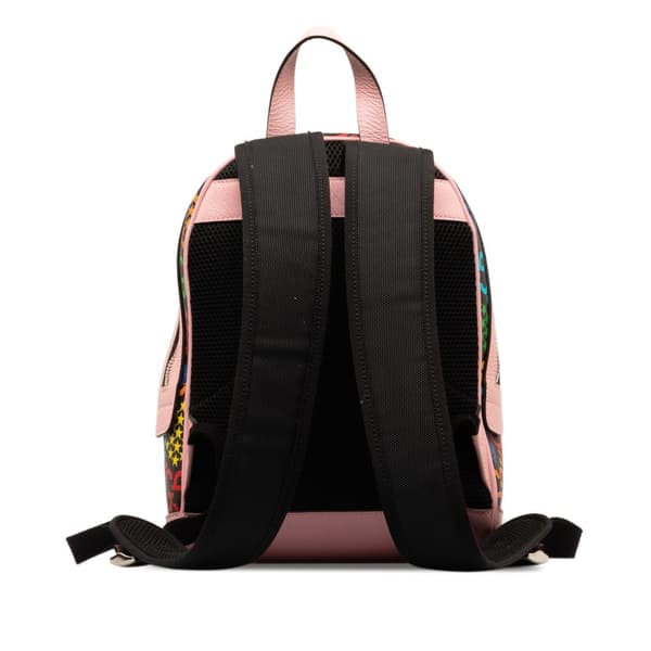 Pre-owned Gucci GG Supreme Psychedelic Backpack Pink