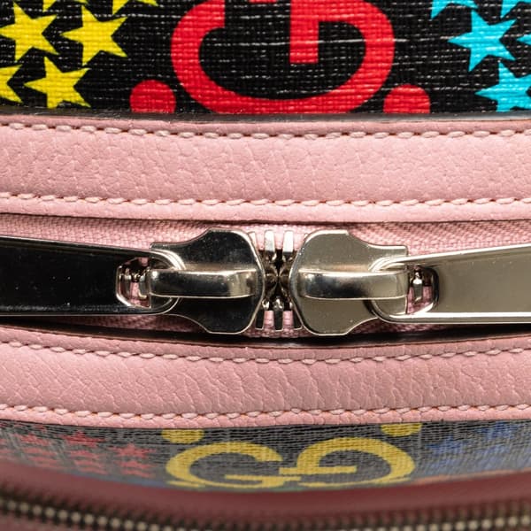 Pre-owned Gucci GG Supreme Psychedelic Backpack Pink