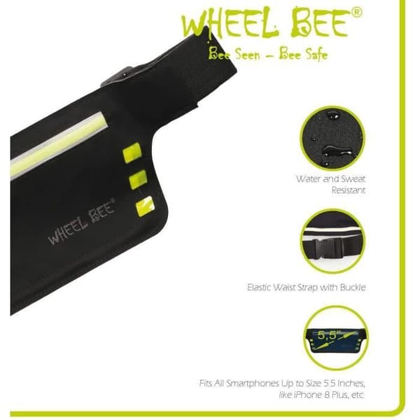 Löparbälte - SCHILDKRÖT - Wheel Bee Running Waistbag Night Runner LED-Light