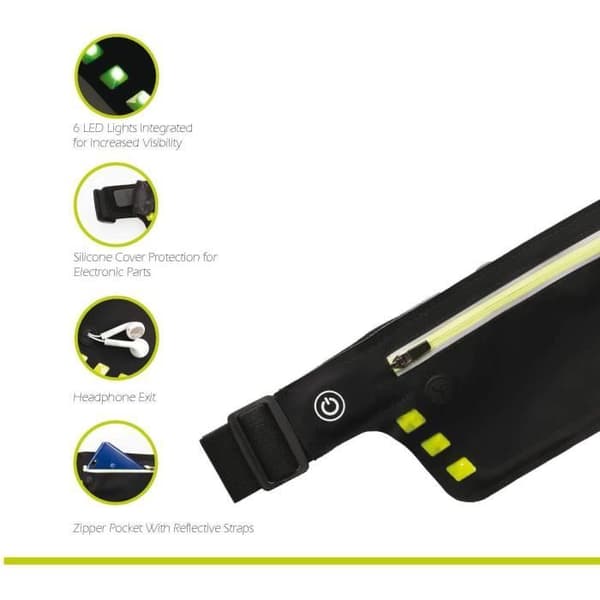 Löparbälte - SCHILDKRÖT - Wheel Bee Running Waistbag Night Runner LED-Light
