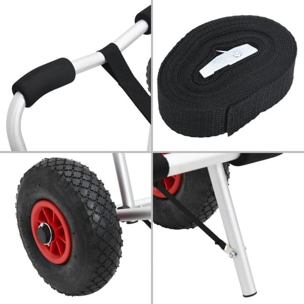 vidaXL Kajakktralle sammenleggbar 45 kg aluminium