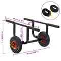 Miniatyrbillede 8 af 8: vidaXL kajakvogn 90 kg aluminium