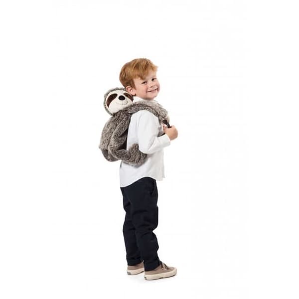 Latryggsäck - BIBIB - för baby - grå och vit