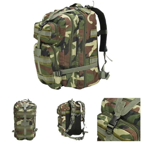 The Living Store rygsæk i militærstil 50 l camouflage - Rygsække