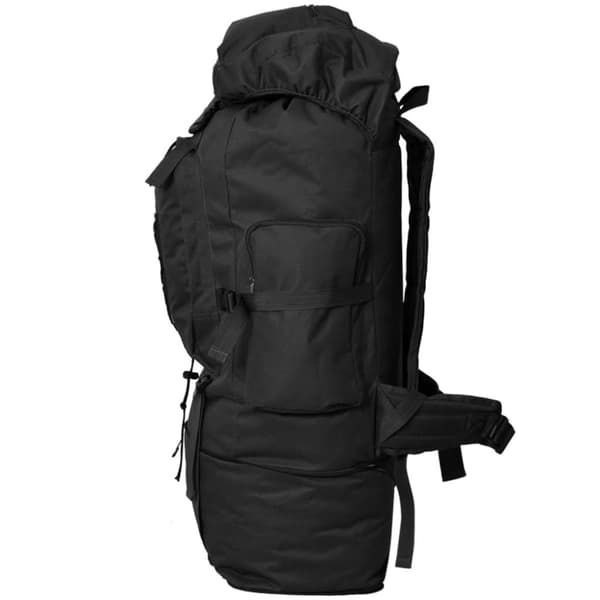 The Living Store Armeija-Tyylinen Reppu XXL 100 L Musta -  SelkÃ¤reput