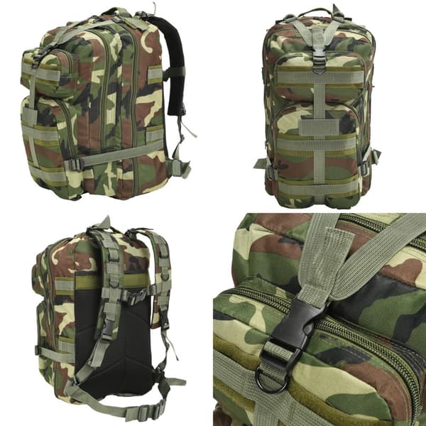 Rygsæk i militærstil 50 l camouflage - Rygsæk - Rygsække - Home & Living