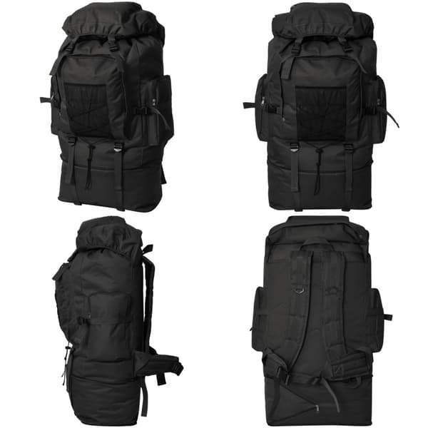 Rygsæk i army-style XXL 100 l sort - Rygsæk - Rygsække - Home & Living