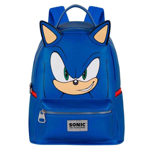 Karactermania Heady Sonic-rygsæk 29 Cm Blå