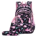 Miniatyrbild 1 av 4: Primary Girl Schoolbag CP Child - Skolryggsäck CE2 Elementary Set med 3 delar med matkassar och pennfodral för