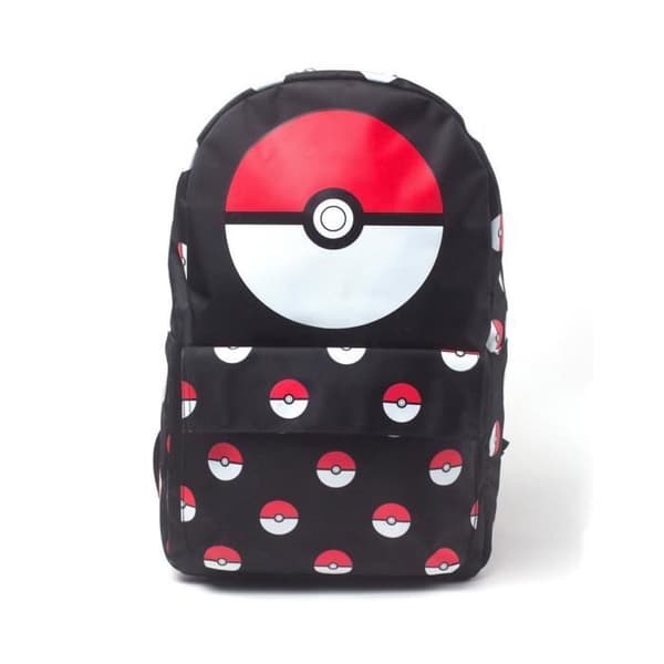 Ryggsäck - DIFUZED - Pokemon - Modell Pokeball AOP - Färg Svart - Unisex - Syntetisk