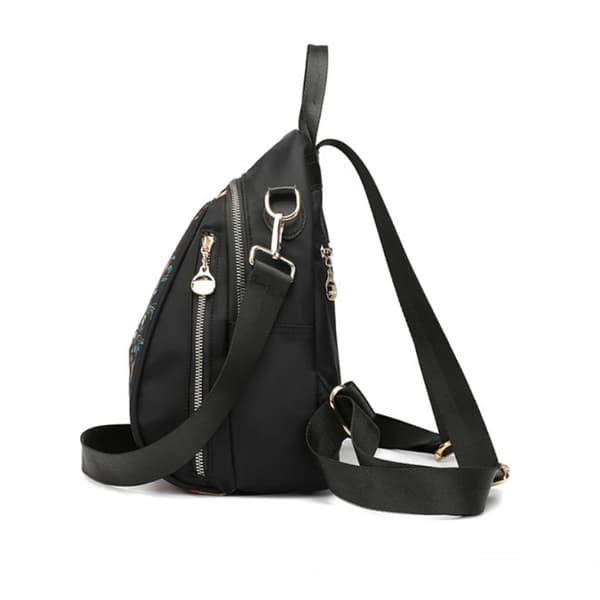 INF Nylon Dual Shoulder Ryggsäck Leaves