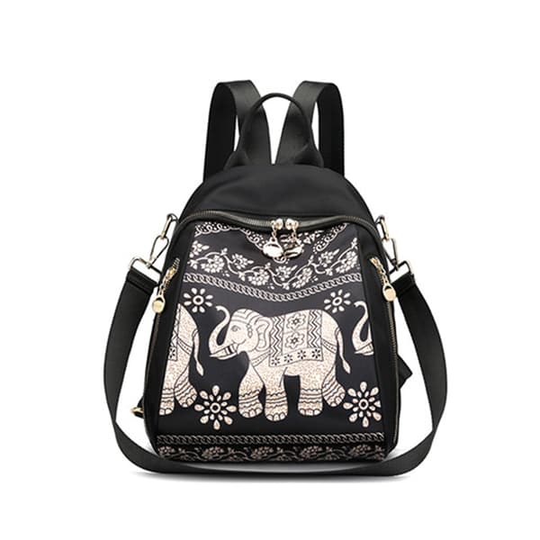 INF Nylon Dual Shoulder Ryggsäck Elephants