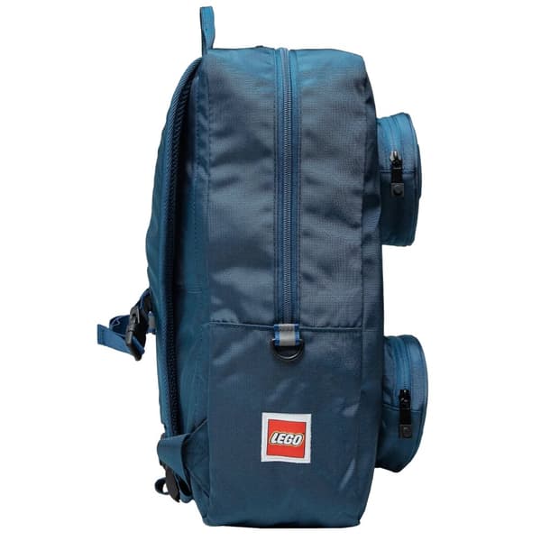 LEGO Brick 1x2 Backpack 20204-0140, för Pojke, Ryggsäck, marinblå