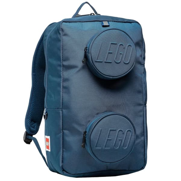 LEGO Brick 1x2 Backpack 20204-0140, för Pojke, Ryggsäck, marinblå
