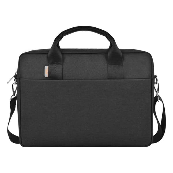 WIWU laptopväska 15,6" - svart med axelrem och blixtlås