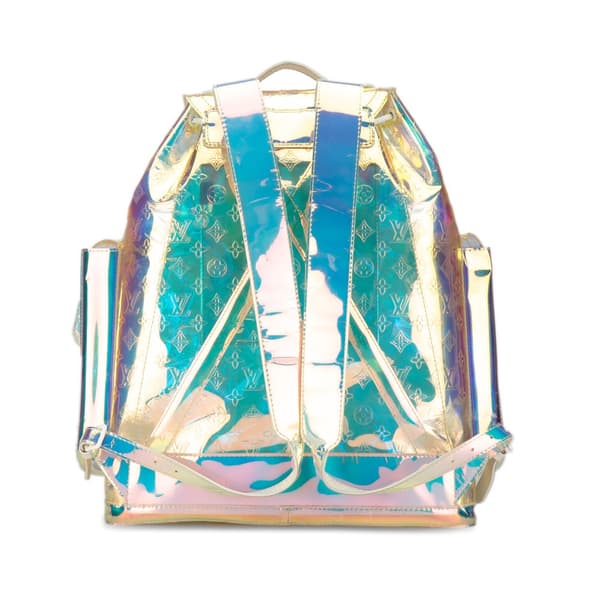 Pre-owned Louis Vuitton Monogram Prism Christopher GM Blue