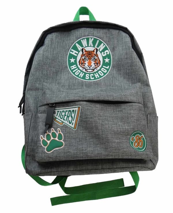 Stranger Things - Hawkins High School (Unisex Grey/Green Backpack) One Size