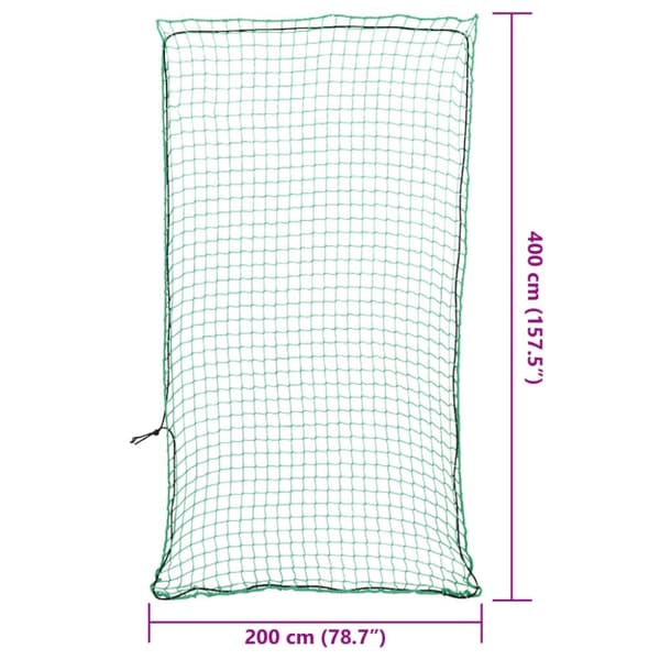 vidaXL Lastnät med elastiskt rep grön 4x2 m PP