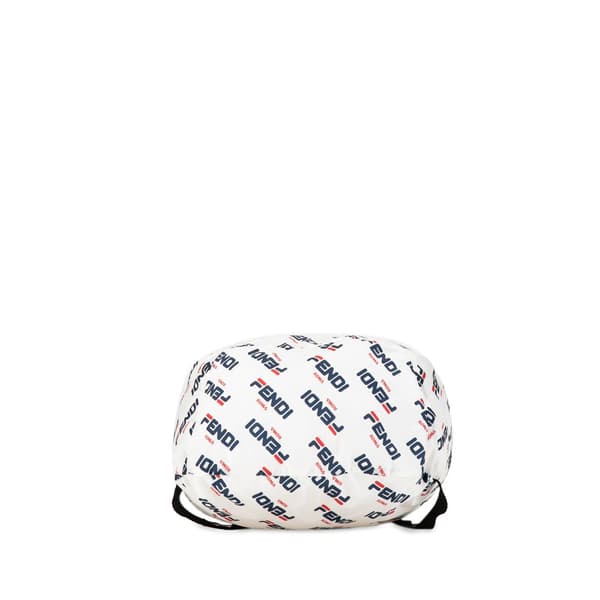 Pre-owned Fendi x Fila Mania Packable Backpack White