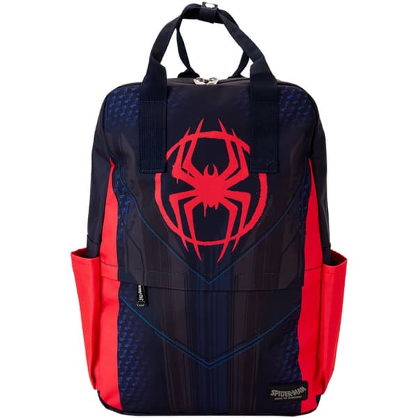 Loungefly Nylon Miles Morales Spider-verse Marvel Suit-rygsæk 43 Cm Rød