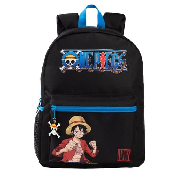 One Piece Monkey D. Luffy Backpack Black/Blue One Size