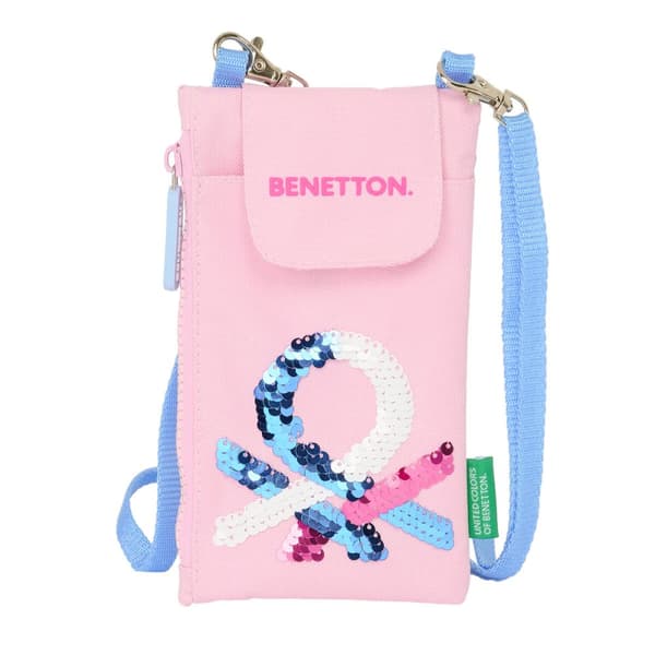 Handväska Benetton Pink Mobilväska Rosa