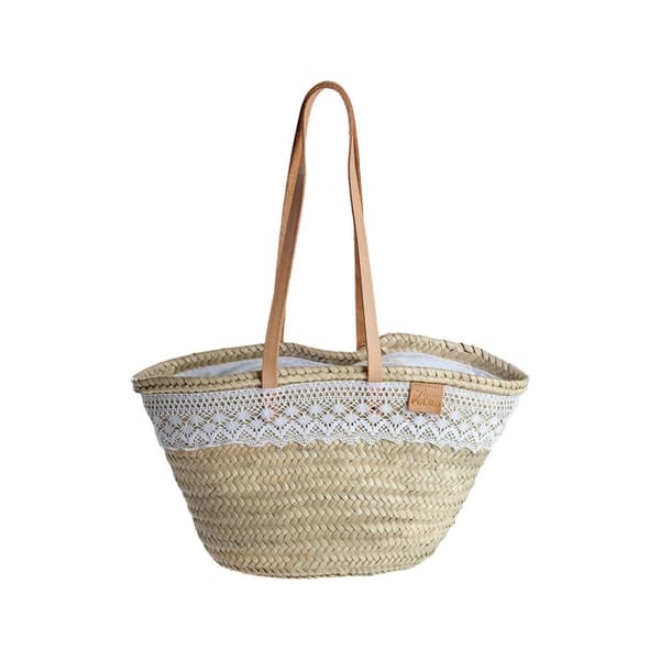 Damväska EDM Nova 48,5 x 29,5 cm Palmblad Spets