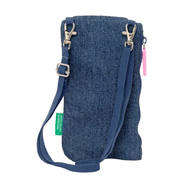Pung Benetton Denim Mobiltaske Blå