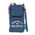 Miniatyrbillede 1 af 2: Pung Benetton Denim Mobiltaske Blå
