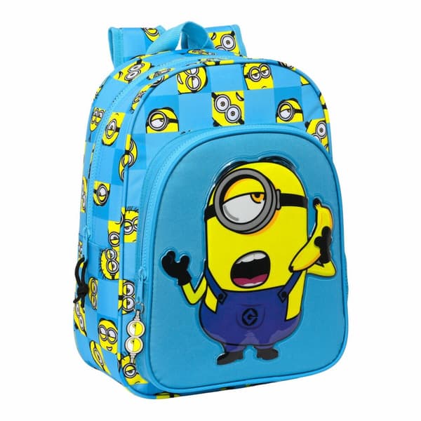 Koululaukku Minions Minionstatic Sininen 26 x 34 x 11 cm